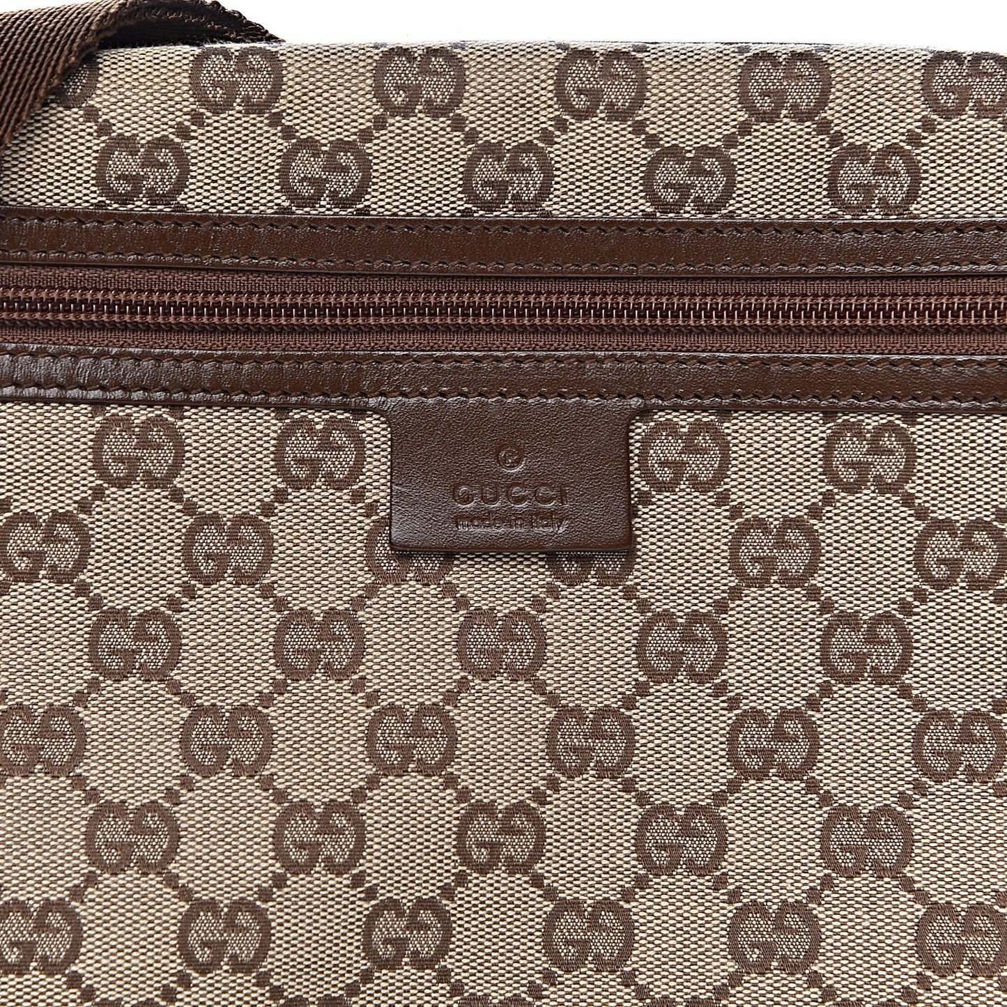 Monogram Flat Messenger Bag Dark Brown