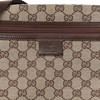 Gucci Monogram Flat Messenger Bag Dark Brown 12 of 12