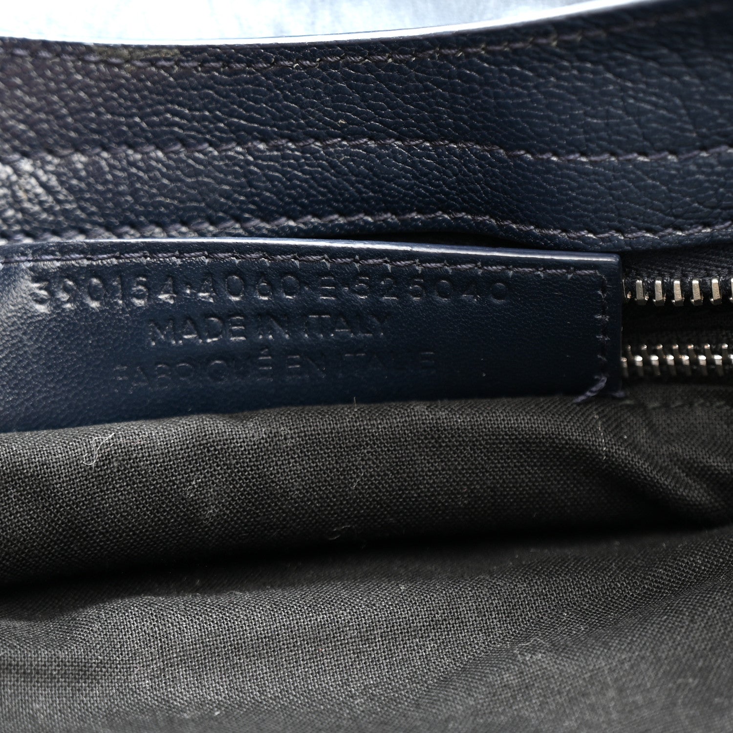 Balenciaga Chevre Silver Metallic Edge Hardware City Bleu Nuit Dark Sea 8 of 12