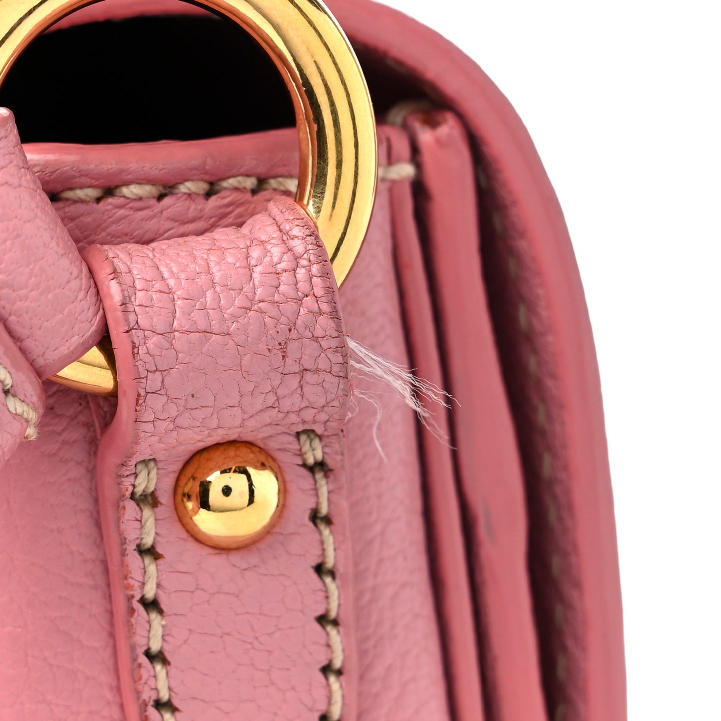 Goatskin Madras Shoulder Bag Rosa