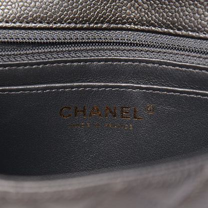 Chanel Caviar Quilted Mini Rectangular Flap Dark Grey 6 of 11