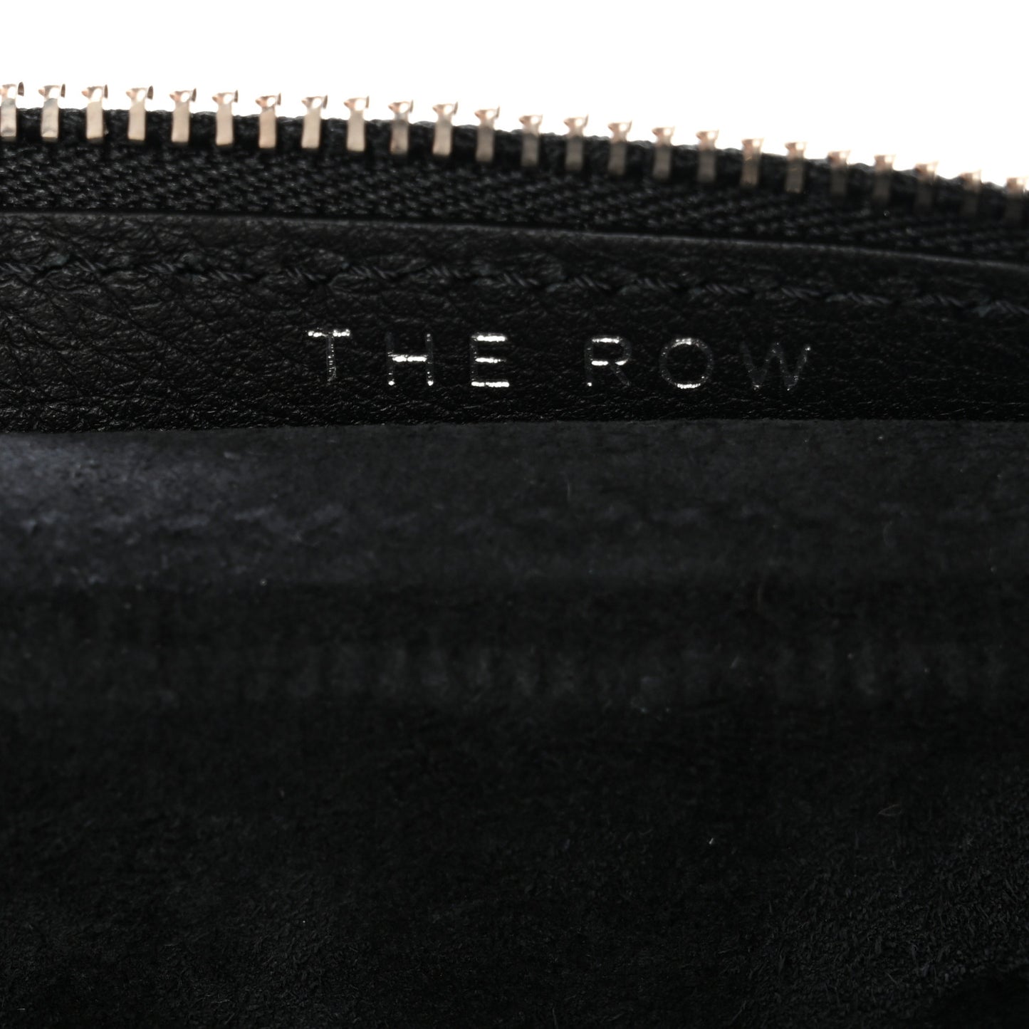 Grained Calfskin Small Slouchy Banana Bag Black