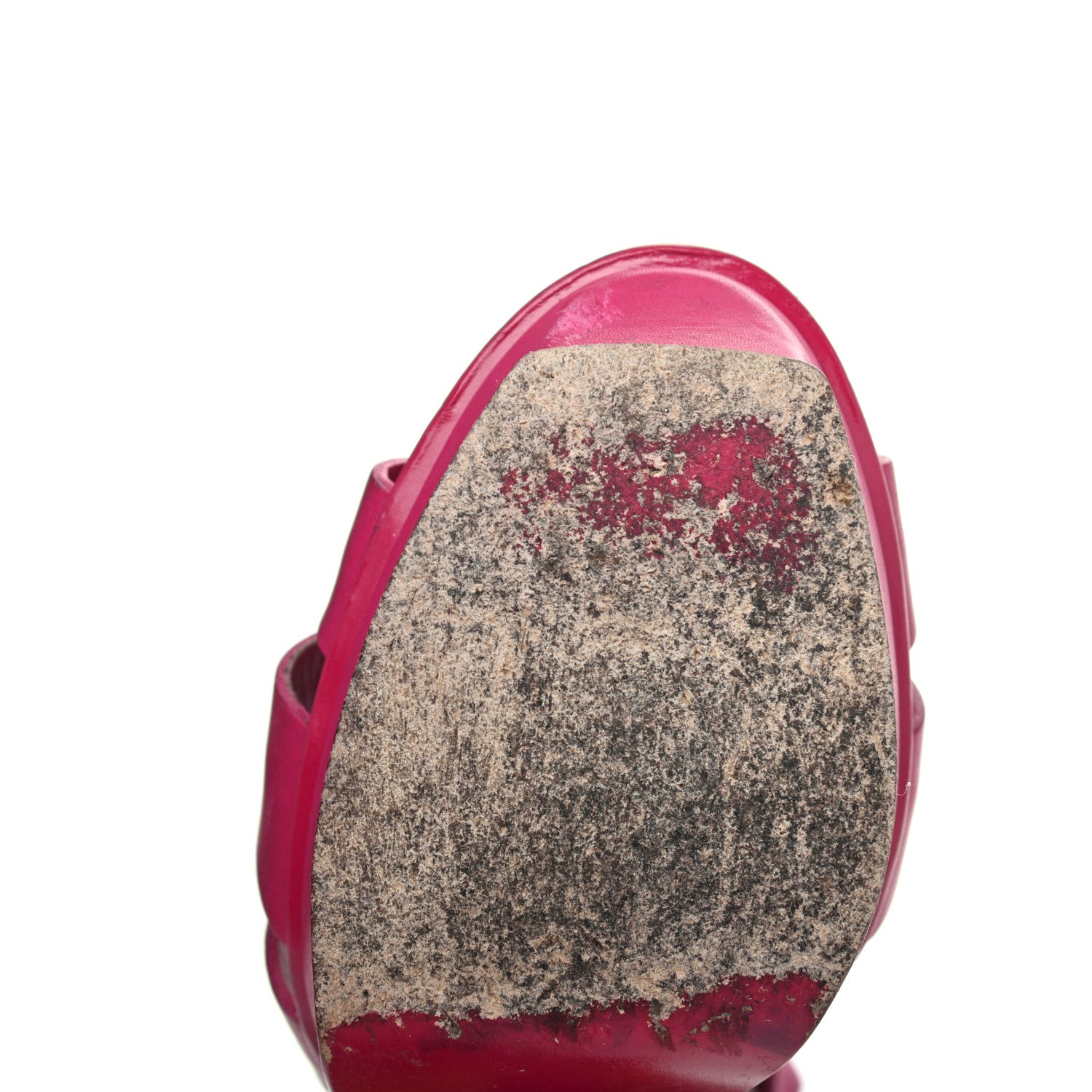 Saint Laurent Calfskin Tribute 105 Platform Sandals 39.5 Fuchsia 10 of 28