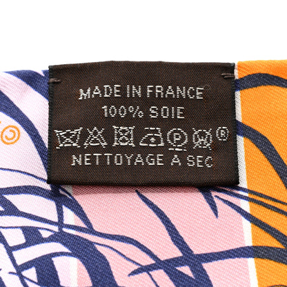Hermes Silk Jungle Love Rainbow Twilly Orange Encre Vieux Rose 3 of 4