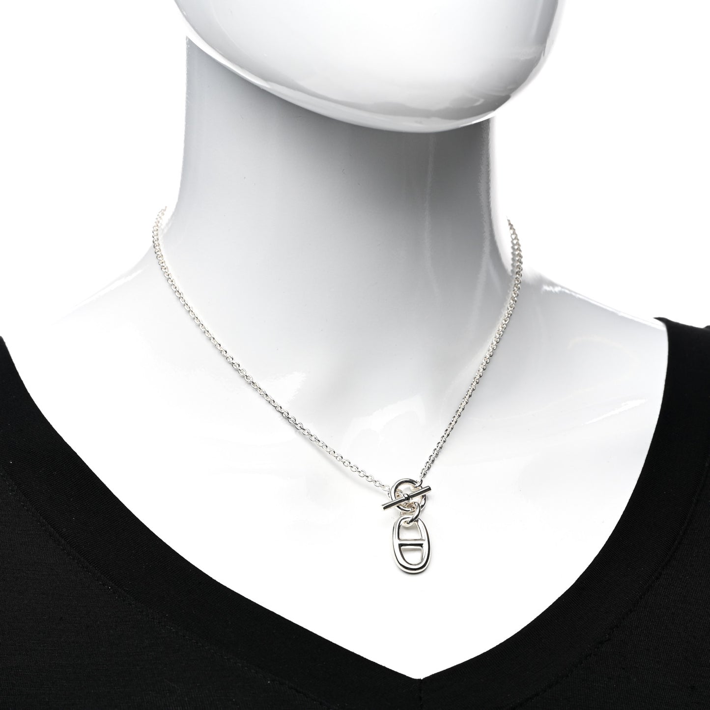 Sterling Silver Amulette Chaine d'Ancre Necklace