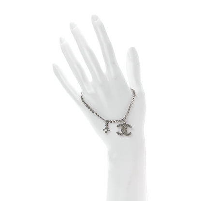 Chanel Crystal Pearl CC Bracelet Silver 2 of 5