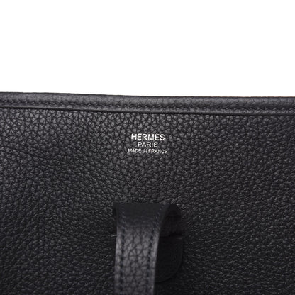 Hermes Taurillon Clemence Evelyne III PM Black 6 of 10