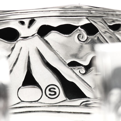 John Hardy Sterling Silver Wide Bamboo Kick Cuff Bracelet 5 of 7