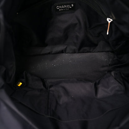 Chanel Vinyl Quilted Large Paris Biarritz Tote Black 5 of 14