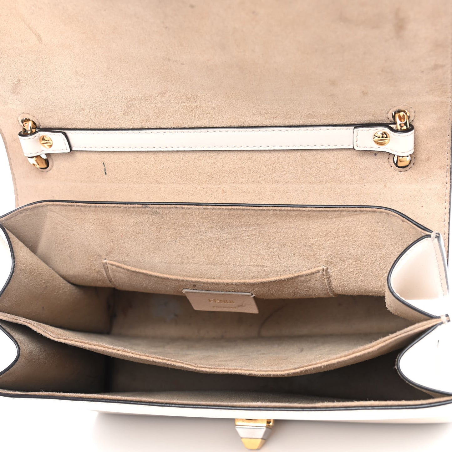 Vitello Liberty FF 1974 Embossed Kan I Shoulder Bag Camelia