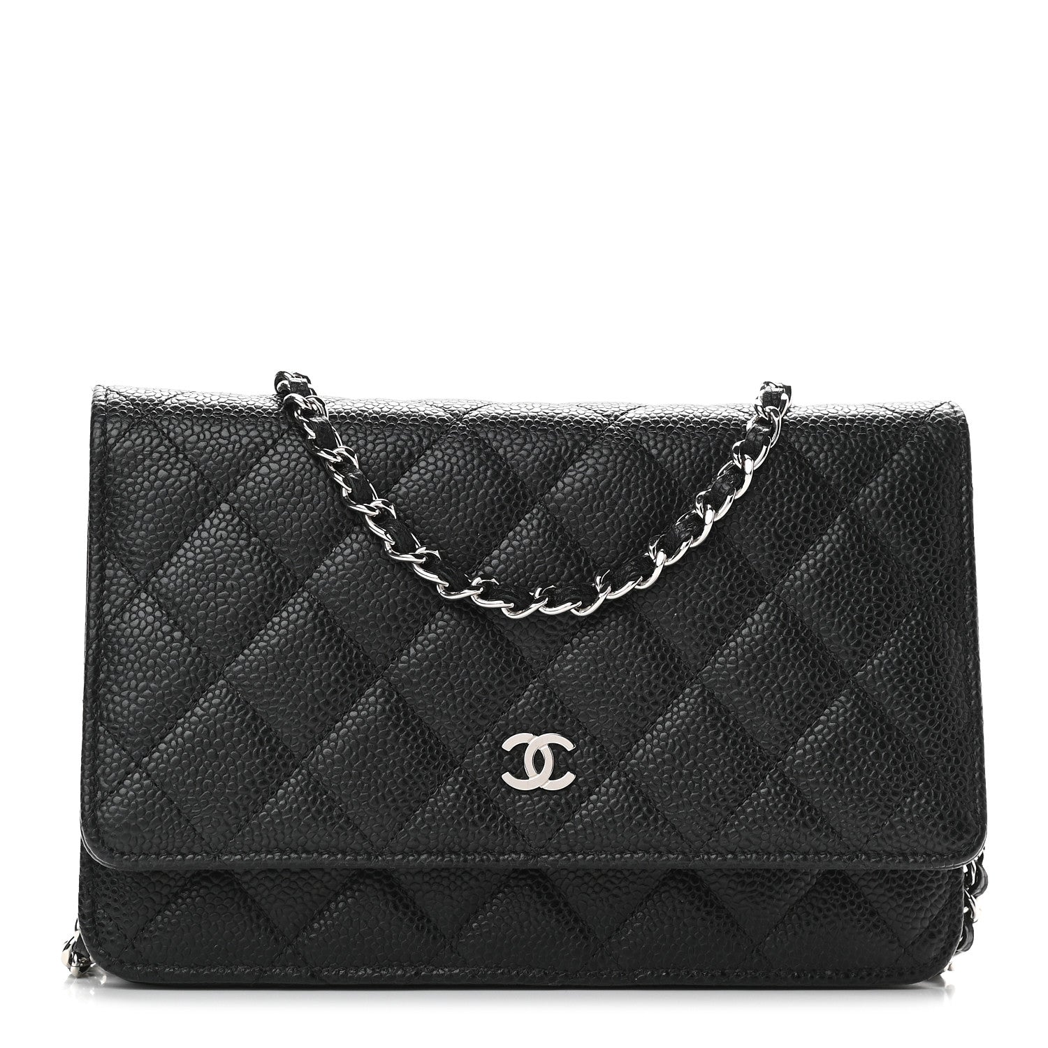 Chanel Caviar Quilted Wallet On Chain WOC Black 1 of 11
