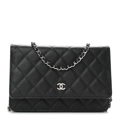 Chanel Caviar Quilted Wallet On Chain WOC Black 1 of 11