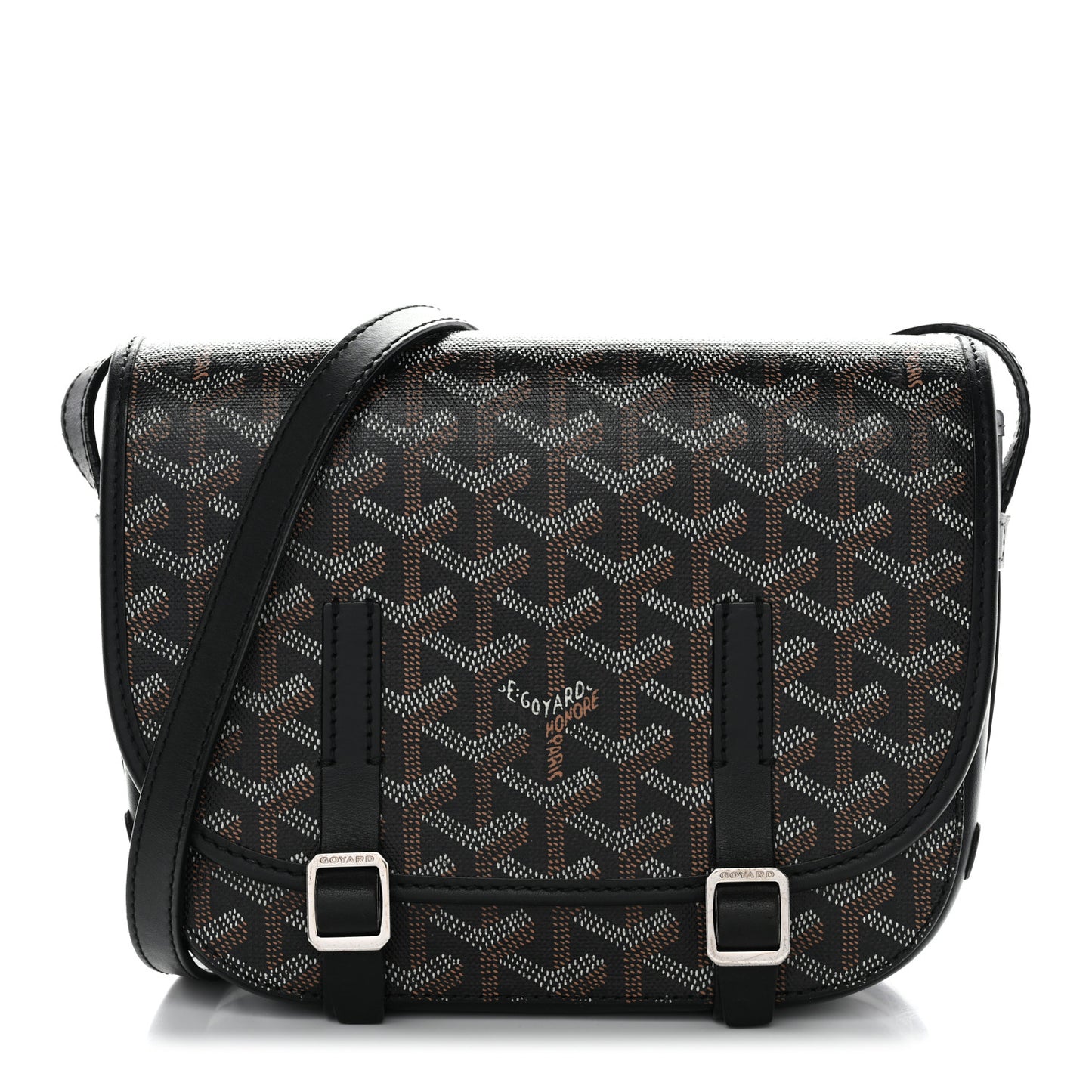 Goyardine Belvedere PM Messenger Bag Black