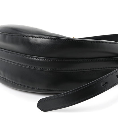 Prada Soft Calfskin Arque Shoulder Bag Black 10 of 10