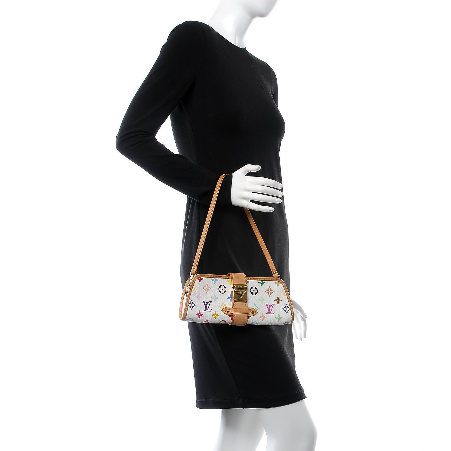 Louis Vuitton Monogram Multicolor Shirley White 2 of 13