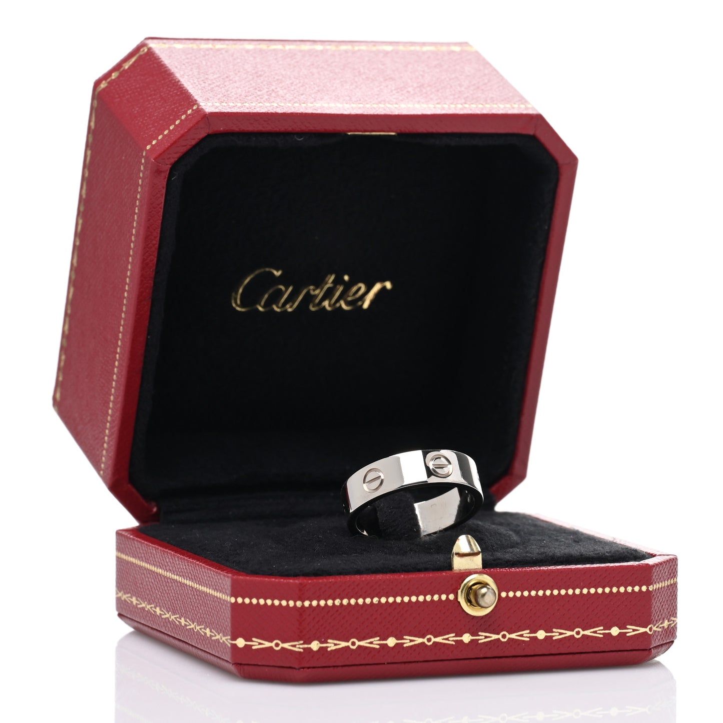 18K White Gold 5.5mm LOVE Ring 60 9.25
