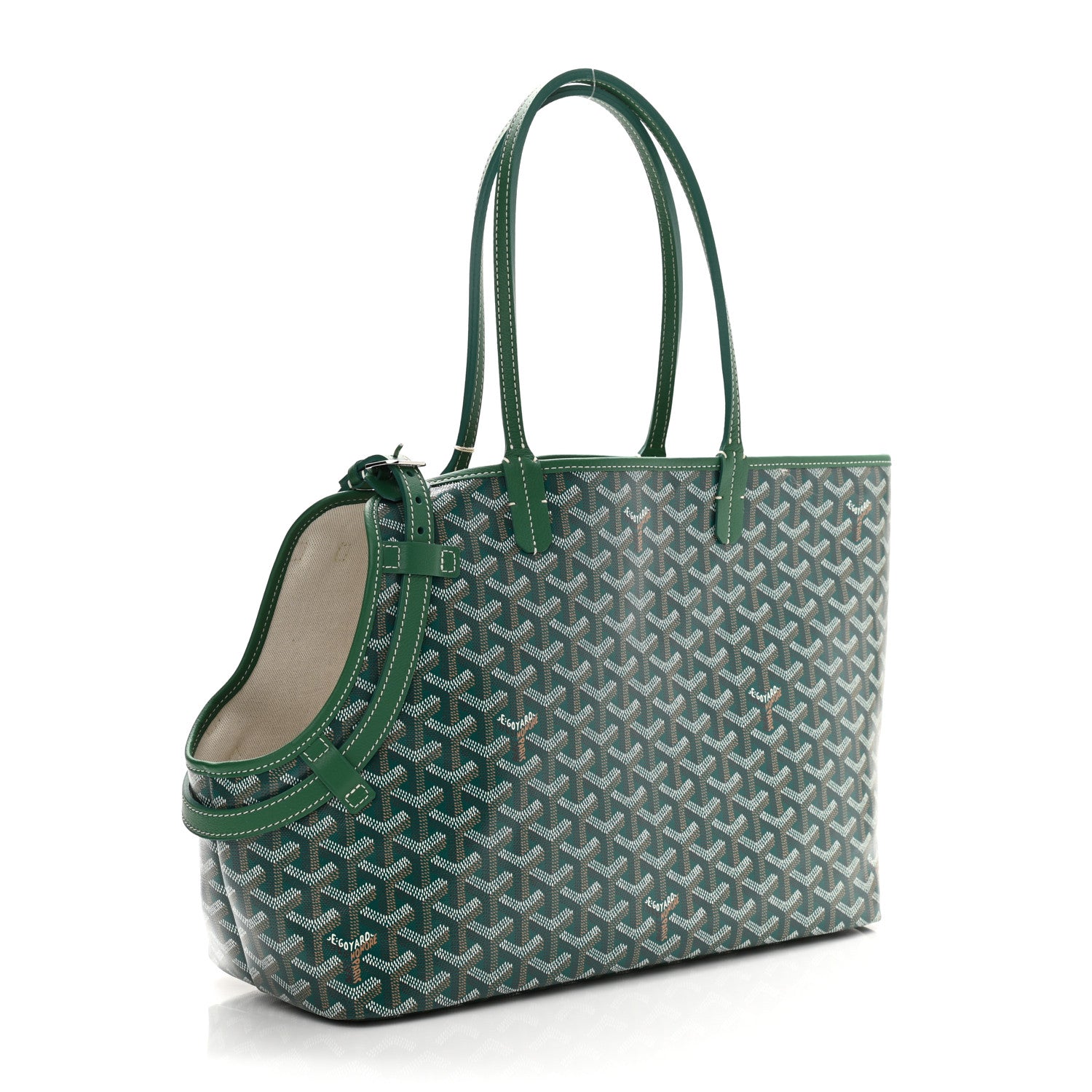 Goyard Goyardine Chien Gris Bag Green 10 of 10
