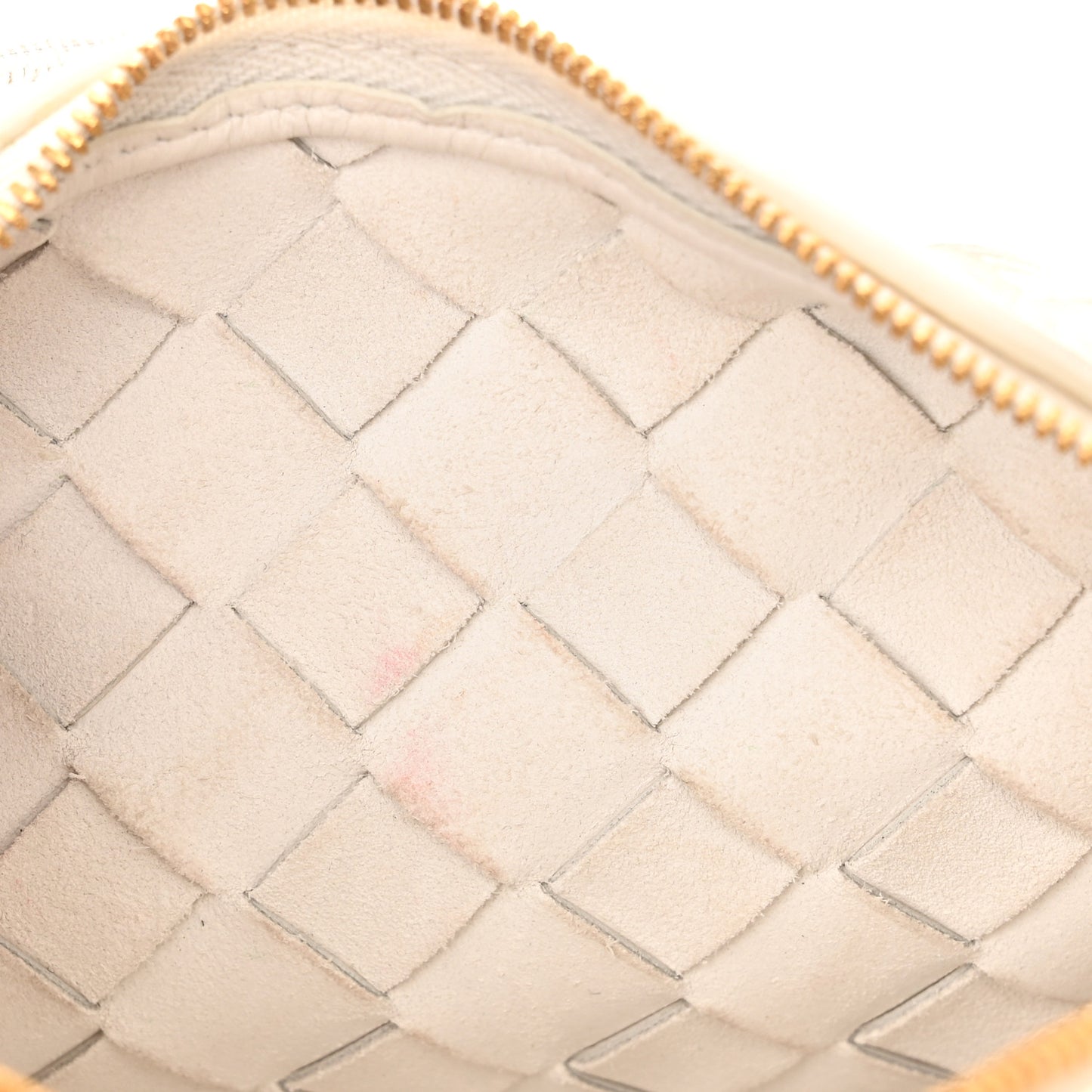Nappa Intrecciato Small Loop Camera Bag White