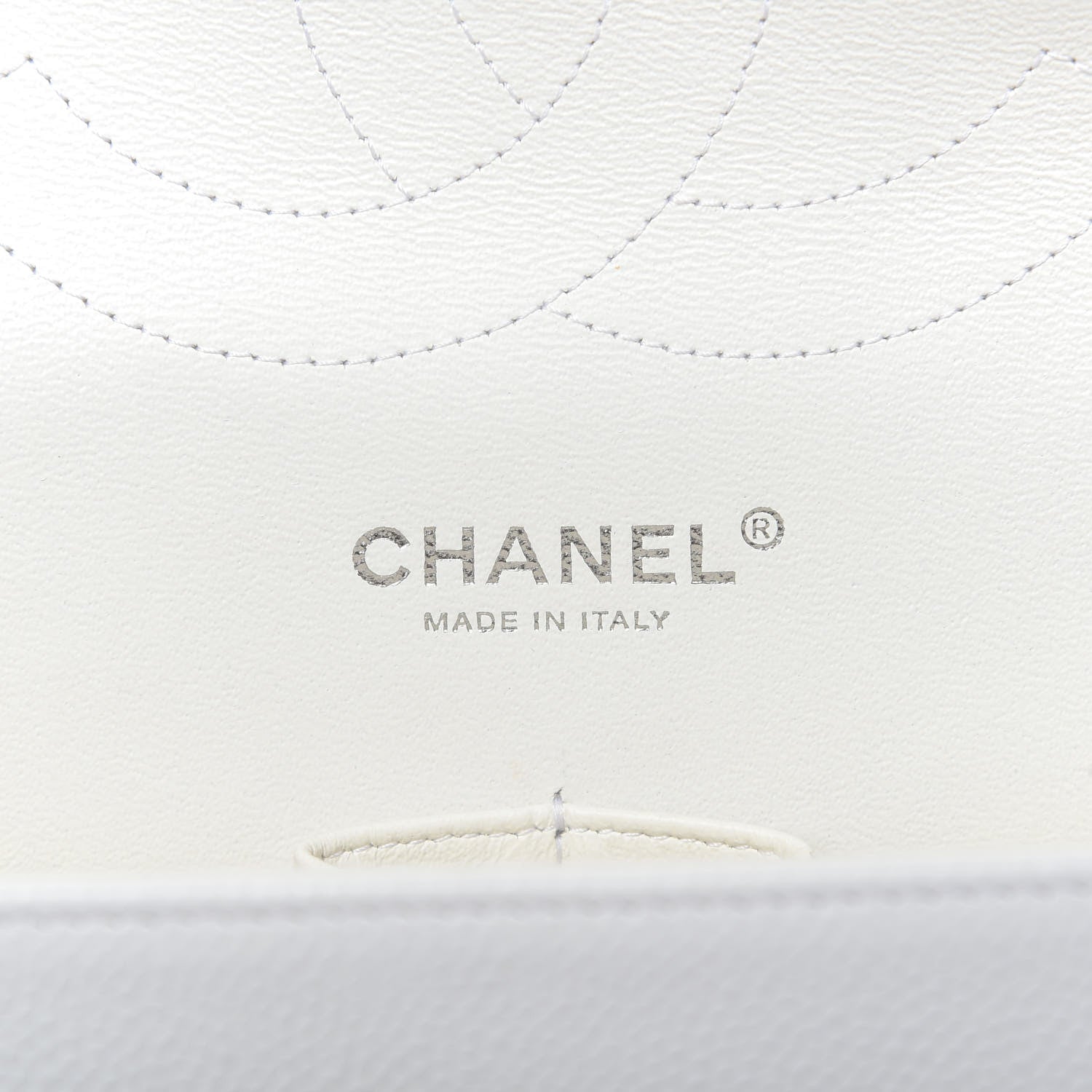 Chanel Caviar Quilted Jumbo Double Flap White 9 of 14