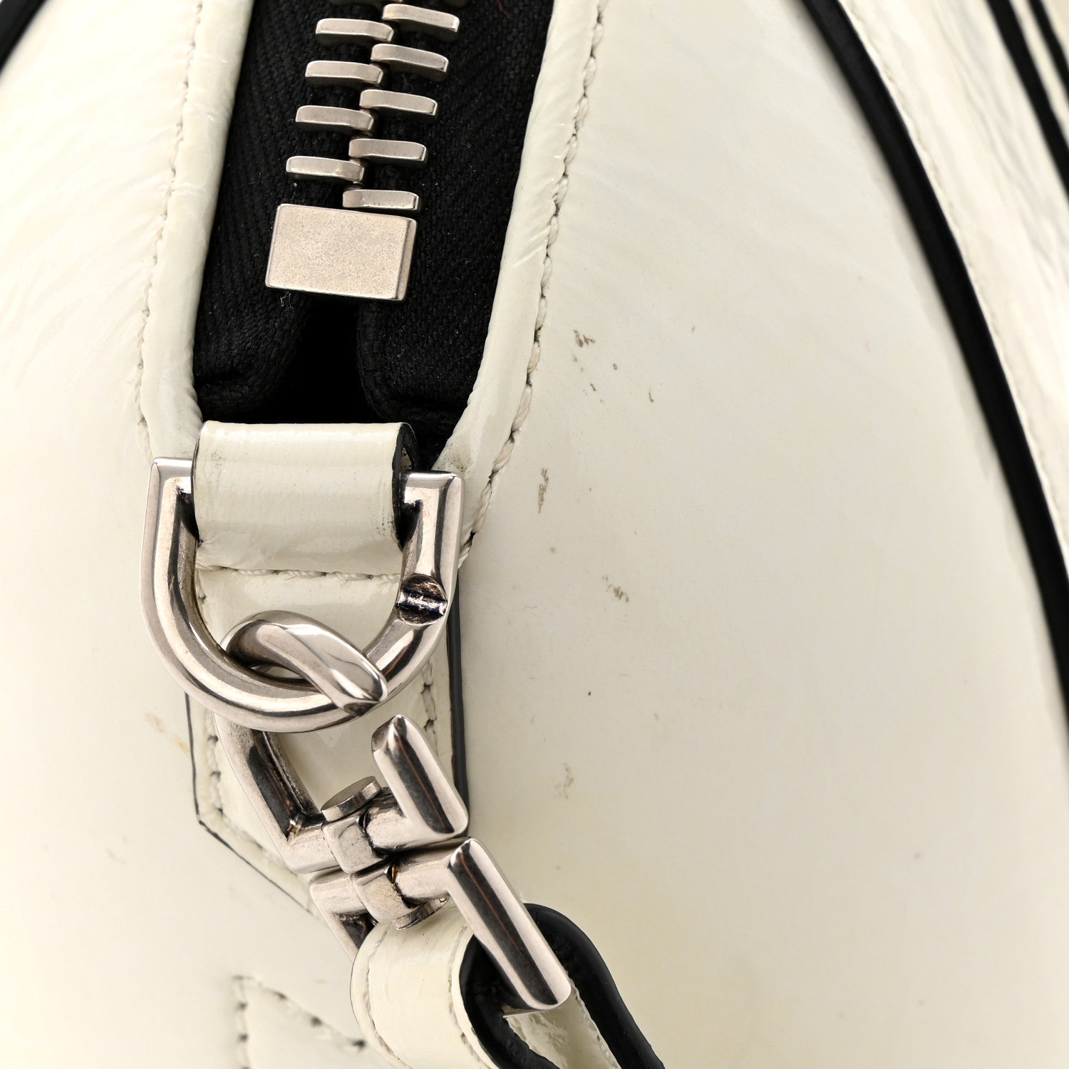 Givenchy Crinkled Patent Calfskin Mini Antigona White 15 of 20