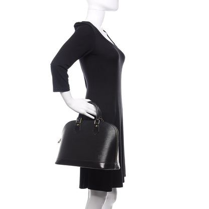 Louis Vuitton Epi Alma PM Black 2 of 16