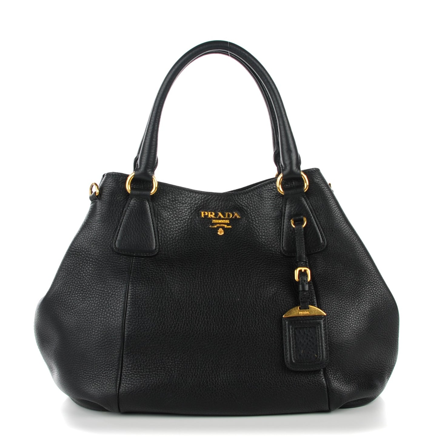 Vitello Daino Shoulder Bag Nero Black