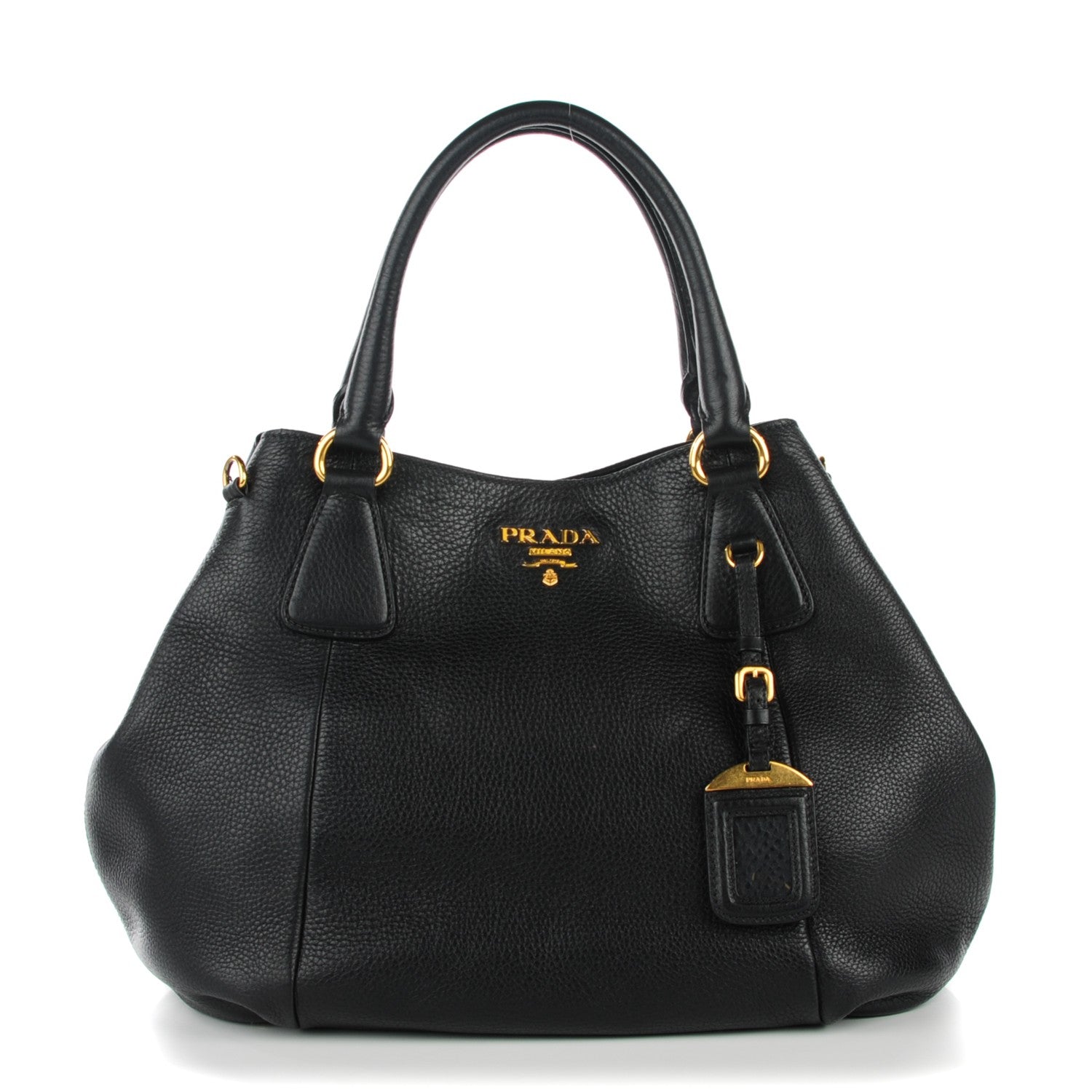 Prada Vitello Daino Shoulder Bag Nero Black 1 of 8
