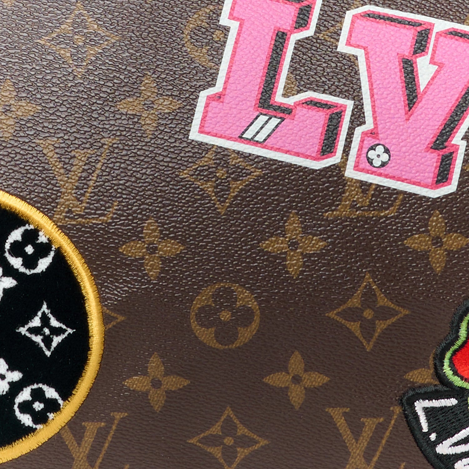 Louis Vuitton Monogram Patches Speedy Bandouliere 30 10 of 12