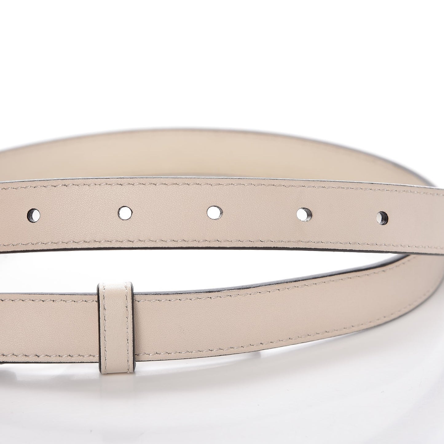 Calfskin Double G 20mm Belt 65 25 Mystic White