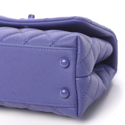 Chanel Caviar Quilted Incognito Extra Mini Coco Handle Flap Blue 9 of 11
