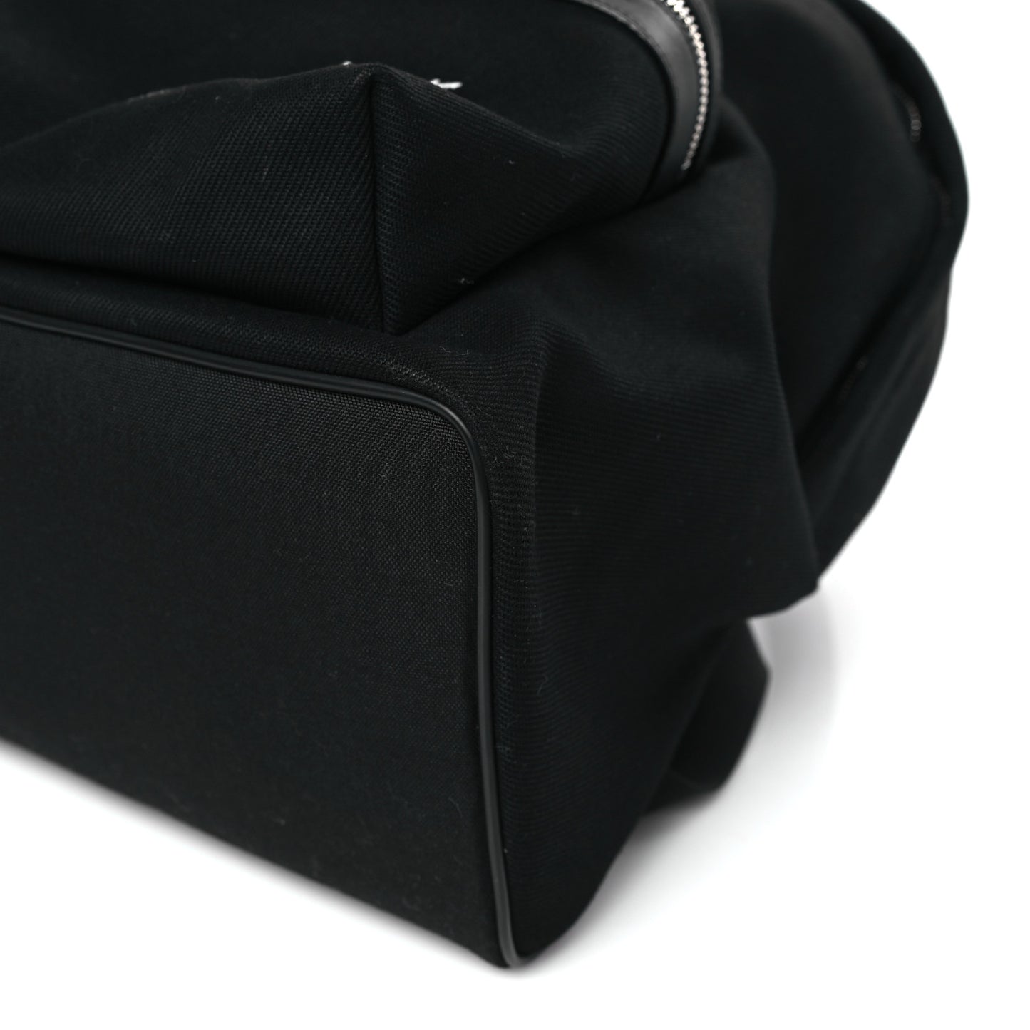 Canvas Signature Embroidered City Backpack Black