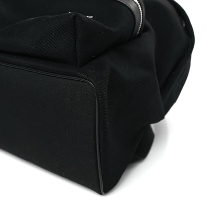 Saint Laurent Canvas Signature Embroidered City Backpack Black 7 of 8