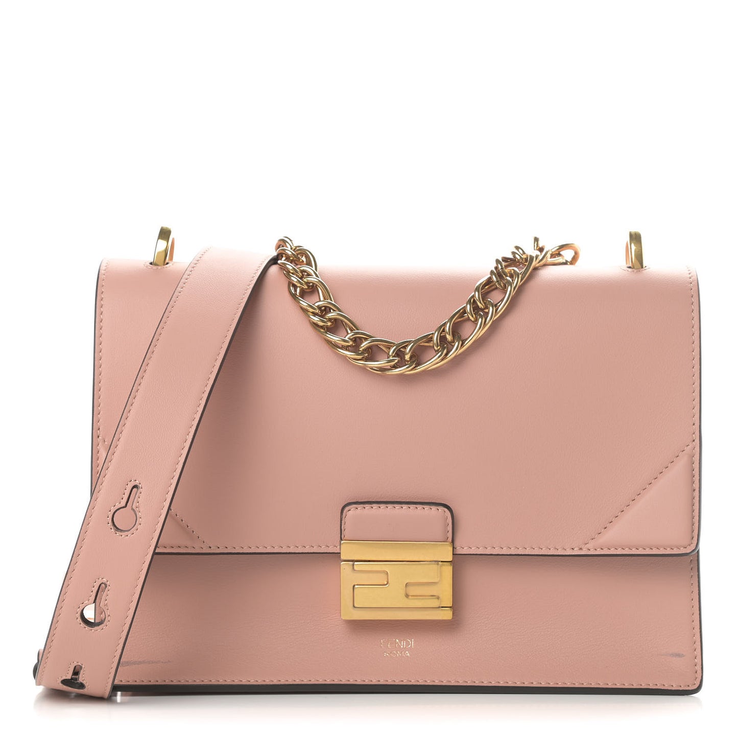 Vitello Grace Matte Kan U Shoulder Bag Rosa Bourbon