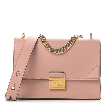 Fendi Vitello Grace Matte Kan U Shoulder Bag Rosa Bourbon 1 of 12