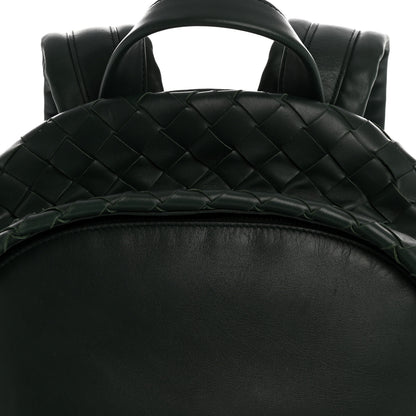 Bottega Veneta Smooth Calfskin Intrecciato Borsa Backpack Pine 8 of 13
