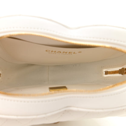 Chanel Lambskin Quilted CC In Love Heart Bag White 5 of 10