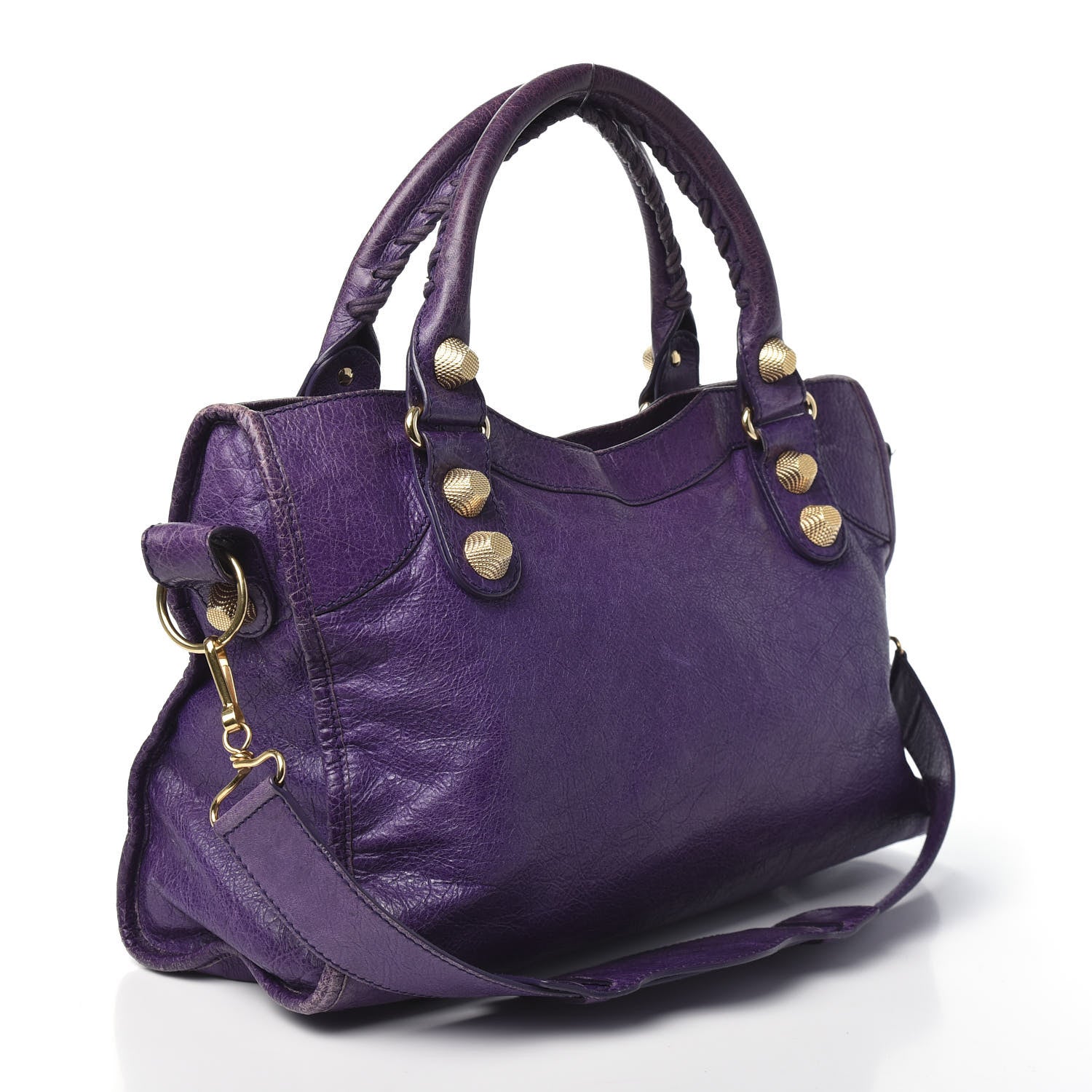 Balenciaga Agneau Giant 21 Gold Hardware City Dark Violet 3 of 16