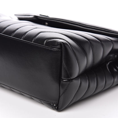 Saint Laurent Calfskin Y Quilted Monogram Medium Loulou Chain Satchel Black 10 of 12
