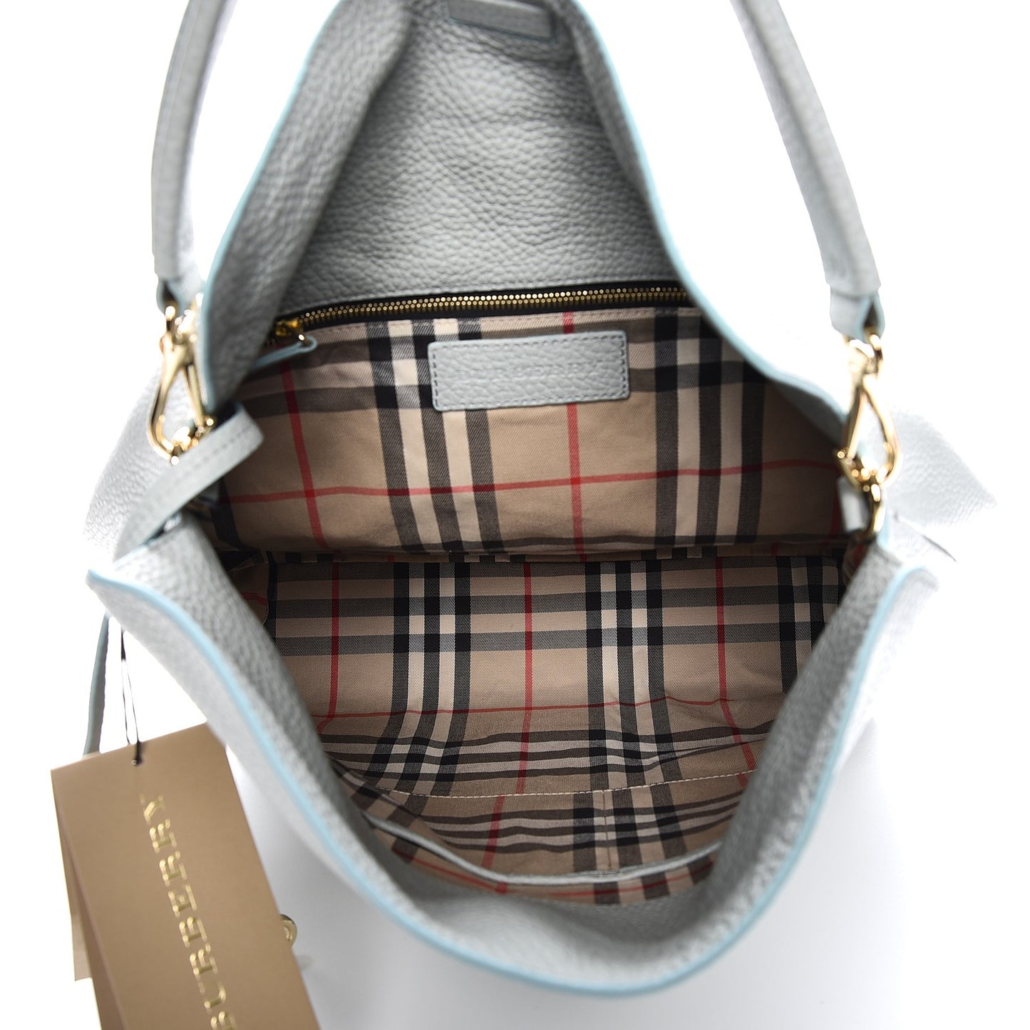 Grainy Calfskin Medium Cale Hobo Sky Blue