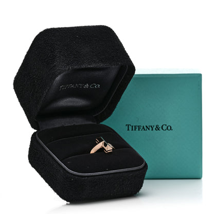 Tiffany 18K Rose Gold Diamond T T1 Ring 49 5 5 of 5