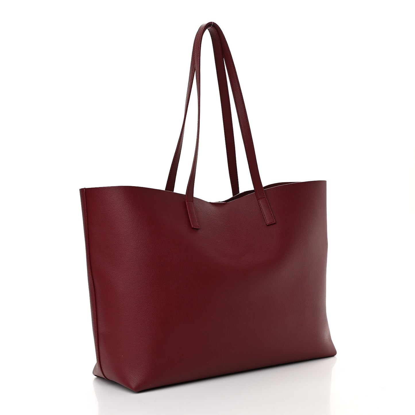 Calfskin Large Shopping Tote Bordeaux