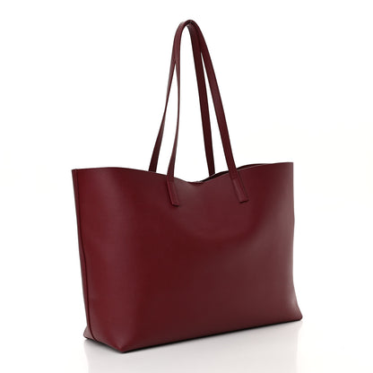 Saint Laurent Calfskin Large Shopping Tote Bordeaux 3 of 11