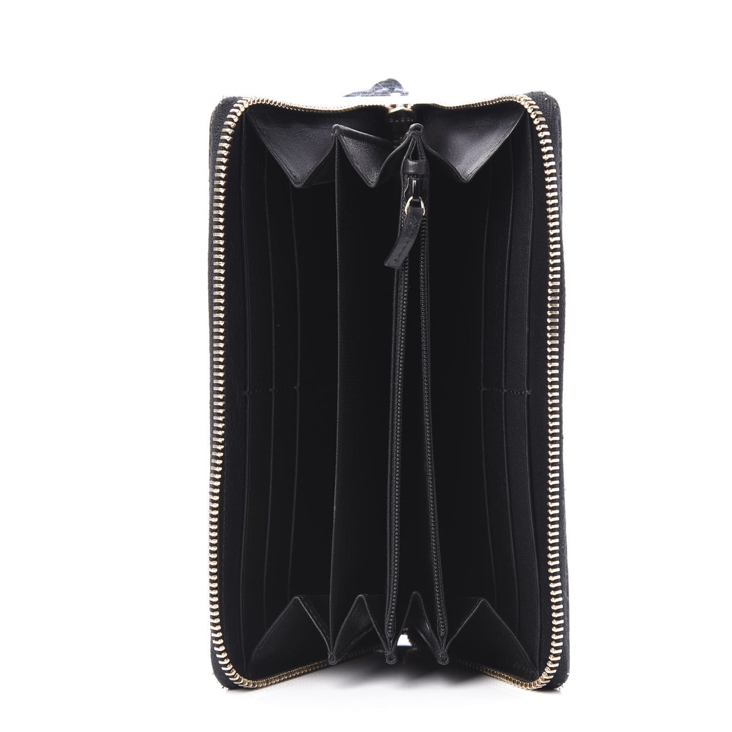Guccissima Signature Microguccissima Bree Zip Around Wallet Black