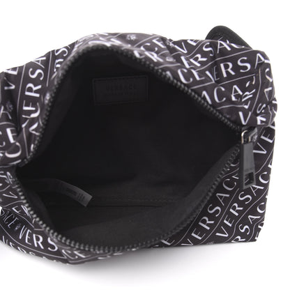 Versace Nylon Logo Belt Bag Black White 4 of 8