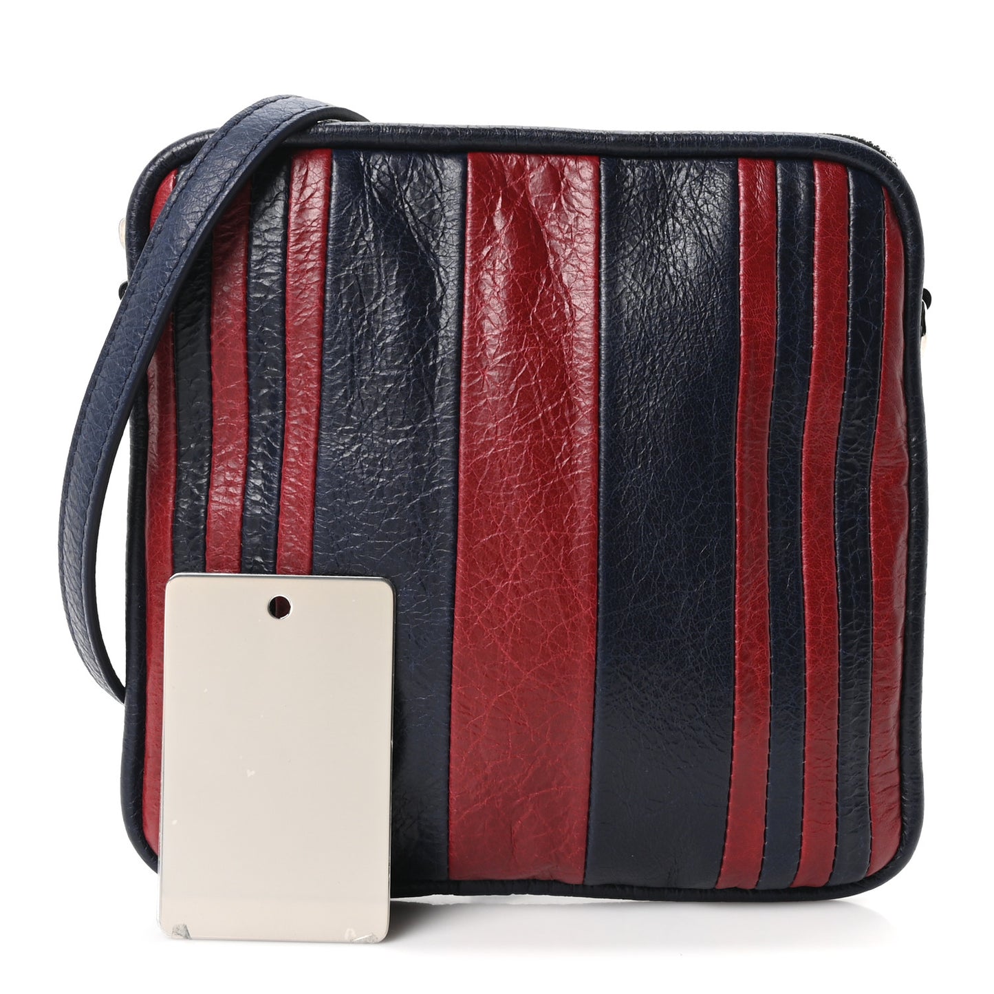 Agneau XS Cushion Square Crossbody Dark Night Red