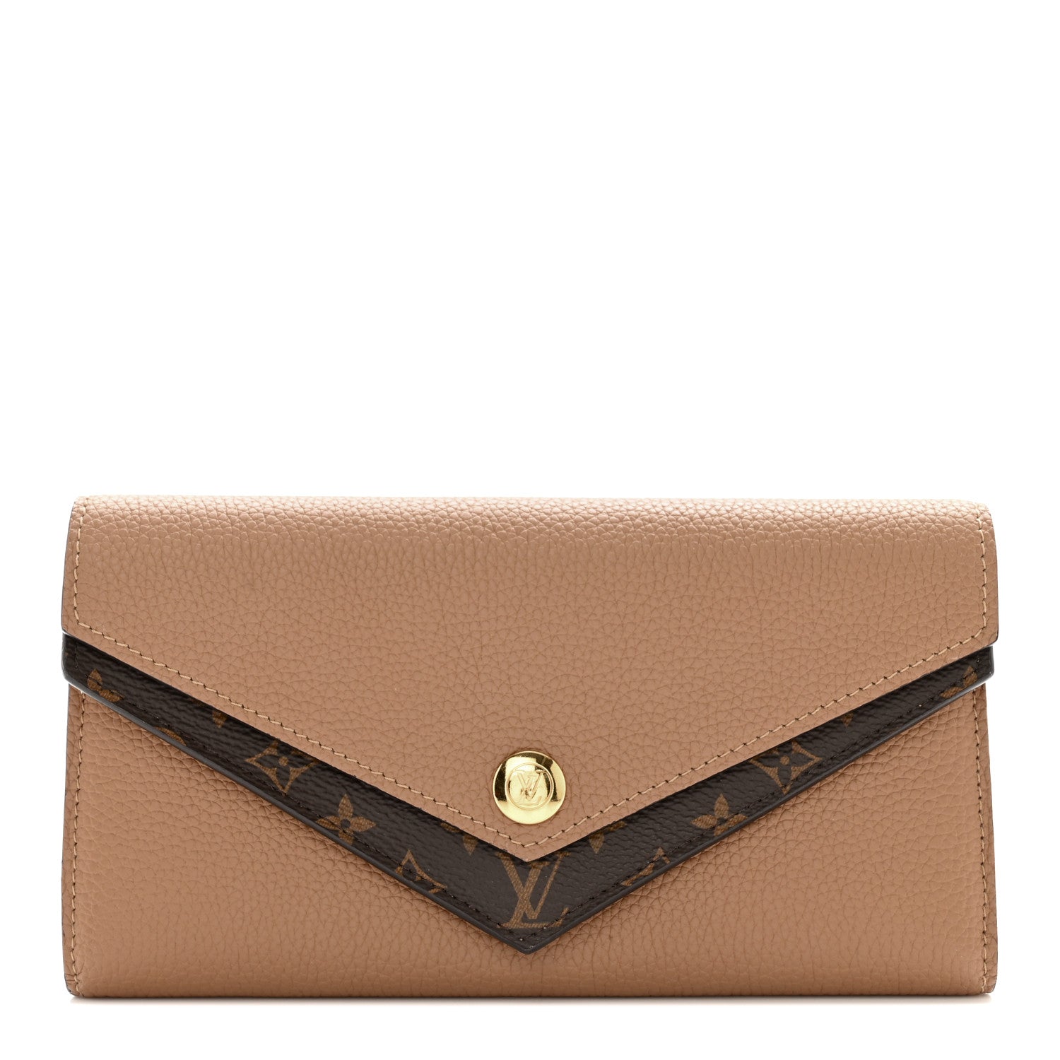 Louis Vuitton Calfskin Double V Wallet Sesame 1 of 9