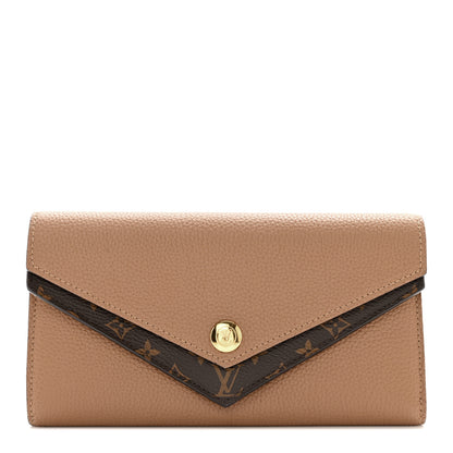 Louis Vuitton Calfskin Double V Wallet Sesame 1 of 9