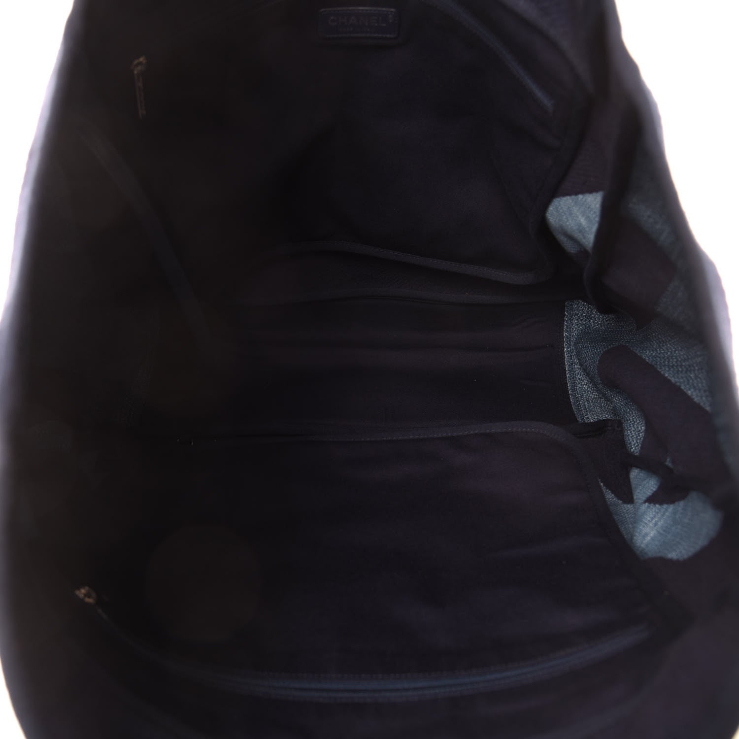 Chanel Canvas Large Shopping Tote Dark Blue 5 of 10