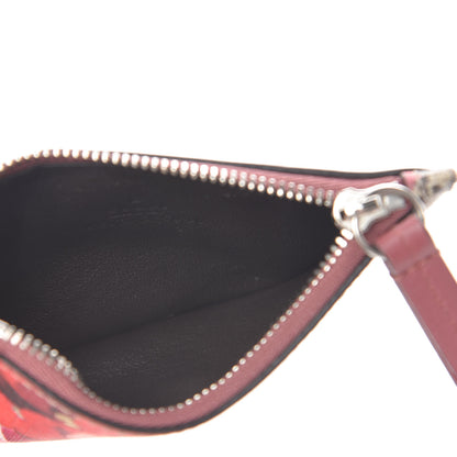 Gucci GG Supreme Monogram Blooms Coin Case Card Holder Beige Multicolor Dry Rose 5 of 8