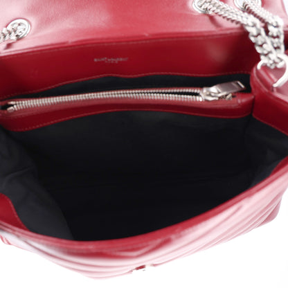 Saint Laurent Calfskin Y Quilted Monogram Medium Loulou Chain Satchel Palissandre 5 of 11